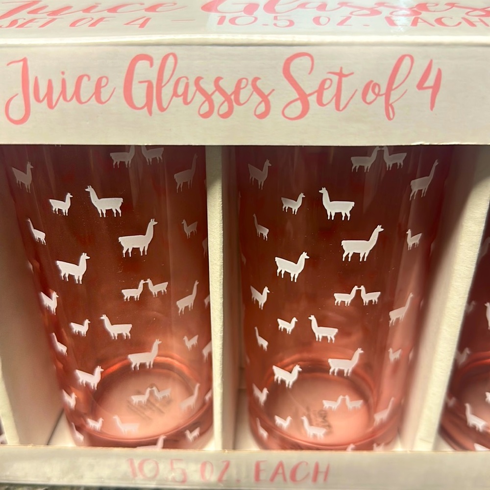 Never used juice glasses